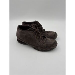 Skechers Women's Bootie Boot Brown Suede Leather Chukka Bikers Totem Sz 10